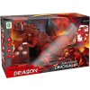 Strašidelný červený drak s vajíčkami Strašidelný červený drak s vajíčkami