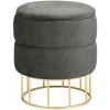 Úložná taburetka ELZA grafitová Úložná taburetka ELZA grafitová