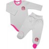 2-dielna sada G-baby body dl. rukáv + polodupačky Pony Farm, sivá, veľ. 68 2-dielna sada G-baby body dl. rukáv + polodupačky Pony Farm, sivá, veľ. 68
