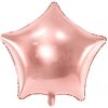 PartyDeco Fóliový balón Hviezda ružovo-zlatá 70 cm