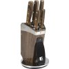 Súprava nožov v stojane 6 ks GUSTORF hnedá BG-9124 Súprava nožov v stojane 6 ks GUSTORF hnedá BG-9124