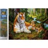 Norimpex Puzzle Diamantový obraz Tigrica s mláďatami 30 x 40 cm 1-39 dielov
