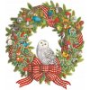 Obrázkový adventný kalendár Veniec Snehová Sova 33x38 cm Obrázkový adventný kalendár Veniec Snehová Sova 33x38 cm