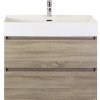 Kúpeľňová zostava Maxx XL dub sivý s keramickým umývadlom 80 cm Kúpeľňová zostava Maxx XL dub sivý s keramickým umývadlom 80 cm