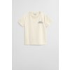 Gant Graphic Ss T-shirt Cream