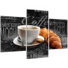 Káva s croissantom - obraz (Obraz 90x60cm) Káva s croissantom - obraz (Obraz 90x60cm)