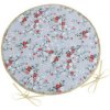 Bellatex Sedák DITA kulatý hladký, Kvítí na šedé - 40 cm Bellatex Sedák DITA kulatý hladký, Kvítí na šedé - 40 cm