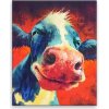 Obraz na plátne - Šťastná krava - 80x100 cm - výroba CZ Obraz na plátne - Šťastná krava - 80x100 cm - výroba CZ