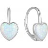 Olivie Strieborné náušnice SRDCE BIELY OPÁL 5494 Ag 925; ≤2 g. Olivie Strieborné náušnice SRDCE BIELY OPÁL 5494 Ag 925; ≤2 g.