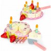Eco Toys Sada drevených tort na suchý zips ovocné sviečky pre deti 16 prvkov Eco Toys Sada drevených tort na suchý zips ovocné sviečky pre deti 16 prvkov