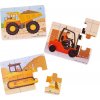 Bigjigs Toys Puzzle 3v1 Stavebné stroje Bigjigs Toys Puzzle 3v1 Stavebné stroje