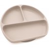 Malý Ježko Detský silikónový tanier MODERN - Pastel Beige Malý Ježko Detský silikónový tanier MODERN - Pastel Beige