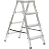 Hliníkové schodíky obojstranné 2x4 KAISERTHAL, do 150 kg Hliníkové schodíky obojstranné 2x4 KAISERTHAL, do 150 kg