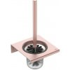 Ideal Standard ALU+ WC kefa nástenná s držiakom matné sklo Rose BD593RO Ideal Standard ALU+ WC kefa nástenná s držiakom matné sklo Rose BD593RO