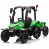 Mamido Mamido Detský elektrický traktor s prívesom 24V Blast 2x200W zelený Mamido Mamido Detský elektrický traktor s prívesom 24V Blast 2x200W zelený
