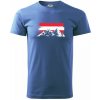 Rakúske hory - Klasické pánske tričko vyššej gramáže - 3XL ( Svetlomodrá ) Rakúske hory - Klasické pánske tričko vyššej gramáže - 3XL ( Svetlomodrá )