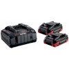 METABO SÚPRAVA 18V 2 AKUMULÁTORY LiHD XTREME 4AH + NABÍJAČKA ASC 145 METABO SÚPRAVA 18V 2 AKUMULÁTORY LiHD XTREME 4AH + NABÍJAČKA ASC 145
