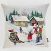 Vianočný gobelínový povlak ZIMNÉ ODPOĽUDNE 45 x 45 cm Vianočný gobelínový povlak ZIMNÉ ODPOĽUDNE 45 x 45 cm