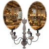 Rustikal luster do jedálne 5 ramien Wood Gray Clayre & Eef 62*62 Rustikal luster do jedálne 5 ramien Wood Gray Clayre & Eef 62*62