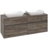 VILLEROY & BOCH Collaro závesná skrinka pod dve umývadlá na dosku, 4 zásuvky, 1400 x 500 x 548 mm, Stone Oak, C11900RK VILLEROY & BOCH Collaro závesná skrinka pod dve umývadlá na dosku, 4 zásuvky, 1400 x 500 x 548 mm, Stone Oak, C11900RK
