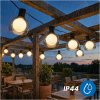Záhradná solárna girlanda 10x LED dekoratívne svetielka 4, 7m 3000K teplá PERLA Lumiled Záhradná solárna girlanda 10x LED dekoratívne svetielka 4, 7m 3000K teplá PERLA Lumiled