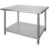 Hendi Centrálny pracovný stôl s poličkou - 1200x600 mm - Budget Line | Hendi 812457 Hendi Centrálny pracovný stôl s poličkou - 1200x600 mm - Budget Line | Hendi 812457