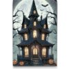 Vymalujsisam.sk Diamantové maľovanie - Strašidelný dom Veľkosť: 20x30cm, Rám: Na plastovej doske, Diamanty: Hranaté Vymalujsisam.sk Diamantové maľovanie - Strašidelný dom Veľkosť: 20x30cm, Rám: Na plastovej doske, Diamanty: Hranaté