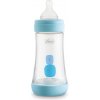 Chicco láhev kojenecká Perfect 5 silikon modrá 240 ml