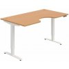 Hobis Pracovný stôl Motion Ergo, PO, 2S, 160x70,5-120,5x90 cm, buk/biela Hobis Pracovný stôl Motion Ergo, PO, 2S, 160x70,5-120,5x90 cm, buk/biela