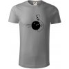 Koule vs kolka - Tričko z organickej bavlny - 3XL ( Starostrieborná ) Koule vs kolka - Tričko z organickej bavlny - 3XL ( Starostrieborná )