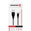 Dátový kábel Swissten pre outdoorové smartphony micro USB 1,5m čierny 36891 Dátový kábel Swissten pre outdoorové smartphony micro USB 1,5m čierny 36891