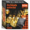 Solárne lampy Girlanda Solárna záhradná 50x LED žiarovka na balkón 9m IP67 Solárne lampy Girlanda Solárna záhradná 50x LED žiarovka na balkón 9m IP67