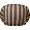 Ferm Living Pouf Rico Louisiana, sand/chocolate
