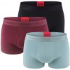 Hugo eco friendly cotton stretch red wine & saga blue tones