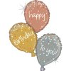 Fóliový balón supershape Happy Birthday balloons 102cm Fóliový balón supershape Happy Birthday balloons 102cm