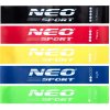 Sada 5 gúm na cvičenie mini band odporová guma 60x5cm fitness Neo-Sport Sada 5 gúm na cvičenie mini band odporová guma 60x5cm fitness Neo-Sport