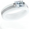 Dámsky keramický prsteň so zirkónom biely S113188090 Dámsky keramický prsteň so zirkónom biely S113188090