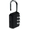 KIK KX7843 Kódový visiaci zámok - 3 čísla, čierny KIK KX7843 Kódový visiaci zámok - 3 čísla, čierny