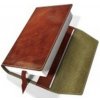Obal na knihu kožený se záložkou Hnědá měděná Obal na knihu kožený se záložkou Hnědá měděná