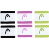 Tenisové potítko Head Wristband striped malé - Barva bílá/zelená Tenisové potítko Head Wristband striped malé - Barva bílá/zelená