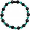 Glosery náramok zdobený krištáľmi Swarovski®, korálka z chirurgickej ocele, lesklý čierny achát 8mm Obvod zápästia: L 18 cm Glosery náramok zdobený krištáľmi Swarovski®, korálka z chirurgickej ocele, lesklý čierny achát 8mm Obvod zápästia: L 18 cm