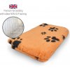DRYBED Premium Vet Bed oranžový + čierne labky 150 x 100 cm DRYBED Premium Vet Bed oranžový + čierne labky 150 x 100 cm