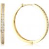 Lillian Vassago Zlaté kruhové náušnice so zirkónmi 2,2 cm LLV06-GER081 Lillian Vassago Zlaté kruhové náušnice so zirkónmi 2,2 cm LLV06-GER081