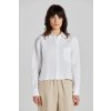 GANT REL CROPPED LINEN SHIRT WHITE