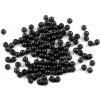 Plastové voskové koráliky / perly Glance Ø4 mm čierna 10g Plastové voskové koráliky / perly Glance Ø4 mm čierna 10g