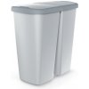 Prosperplast COMPACTA Q DUO popolavý so svetlo šedým vekom 45 l Prosperplast COMPACTA Q DUO popolavý so svetlo šedým vekom 45 l