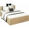 Tempo Kondela Posteľ s kovovým roštom a úložným priestorom, 140x200, dub sonoma, DOLI Tempo Kondela Posteľ s kovovým roštom a úložným priestorom, 140x200, dub sonoma, DOLI