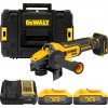 DEWALT 18V XR 125 mm Aku uhlová brúska s posuvným spínačom, 2x 5,0 Ah POWERSTACK DCG409H2T-QW DEWALT 18V XR 125 mm Aku uhlová brúska s posuvným spínačom, 2x 5,0 Ah POWERSTACK DCG409H2T-QW