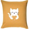 Mačka drží srdce - Vankúš 50x50 - 50x50 - Vrátane výplne ( Zlatožltá ) Mačka drží srdce - Vankúš 50x50 - 50x50 - Vrátane výplne ( Zlatožltá )