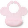 Silikónový podbradník s regulovaným zapínaním a vreckom, ružový Silikónový podbradník s regulovaným zapínaním a vreckom, ružový